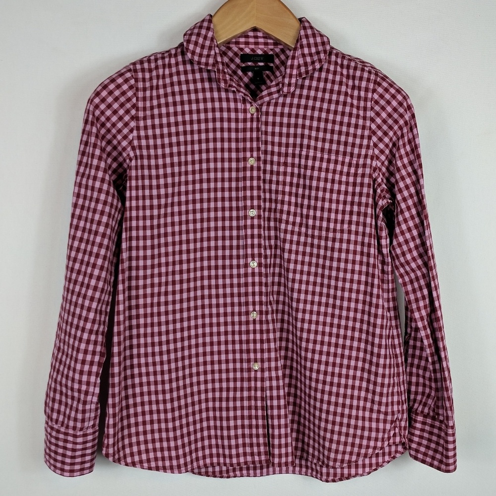 J. Crew | Boy fit gingham shirt 6